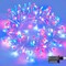 Red White and Blue Lights, Connectable Led String Lights Outdoor Waterproof, 4th of July Decoration Lights for Independence Day Resurgence Decorations, EXS-S-0200